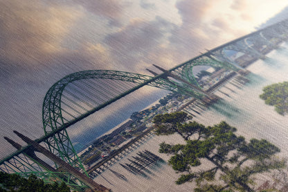 Alsea Bay Bridge Picture, Waldport Oregon Coast Ocean Picture, Pacific Northwest