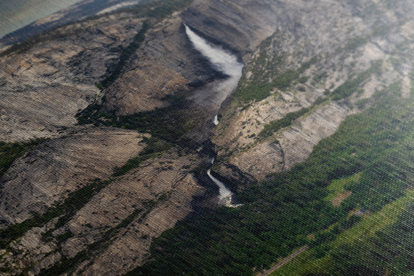 Yosemite Falls Glacier Point National Park Nature Photo Relaxation Artwork for Meditation, Office, Dorm, Apartment, and House Decor