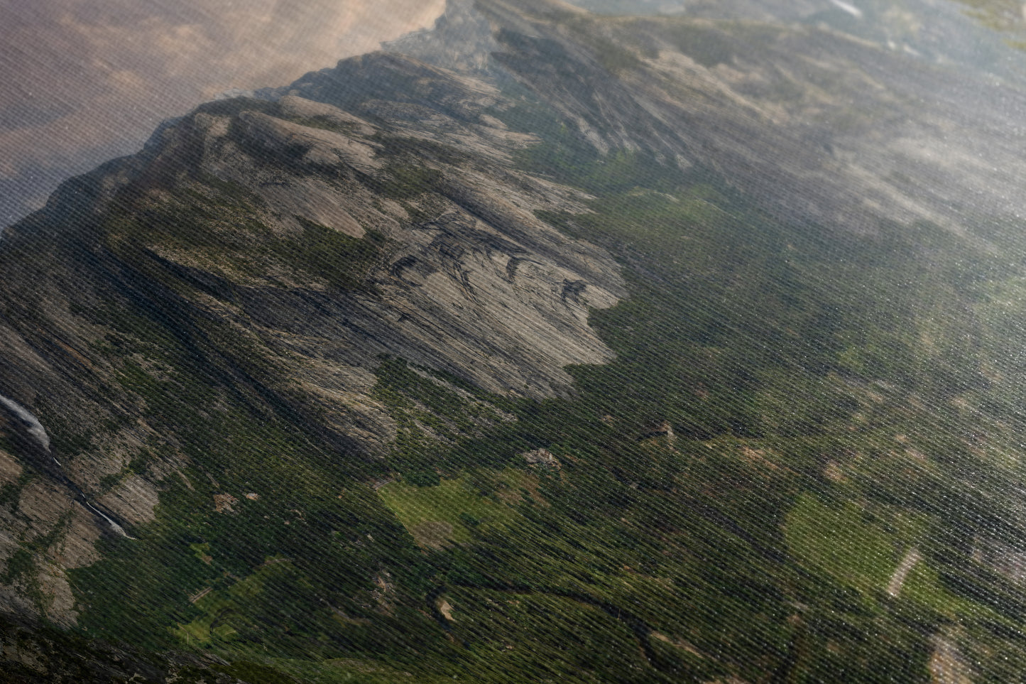 Glacier Point Yosemite National Park Nature Photo Relaxation Artwork, Sierra Nevada Scenic Picture for Meditation, Office, and House Decor