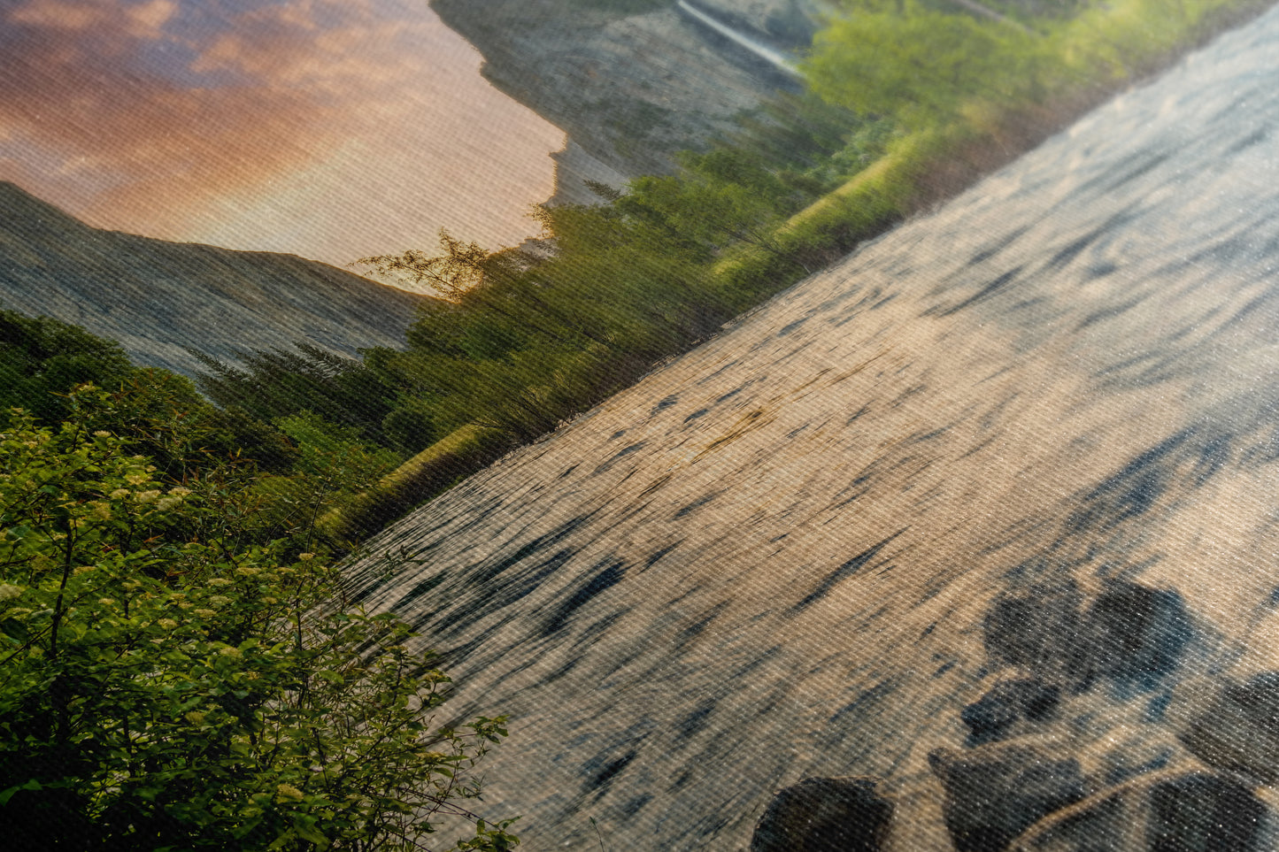 Yosemite National Park Mountain Picture Nature Photo Relaxation Artwork with El Capitan, Bridalveil Falls for Mediation & House Decor