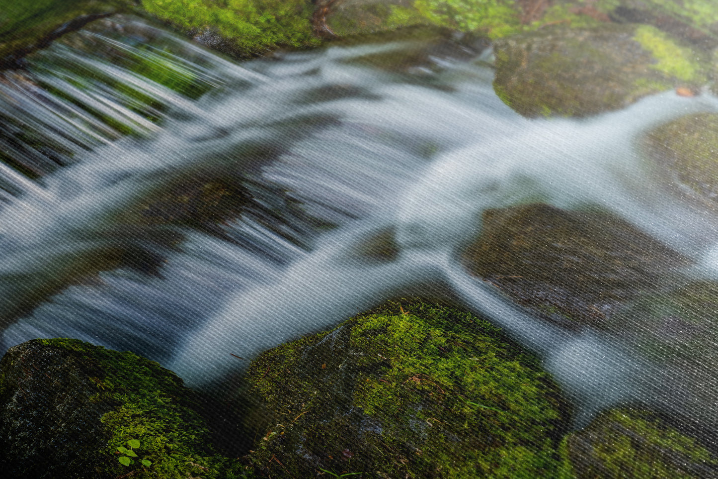 Yosemite National Park Cascading Waterfall Picture Nature Photo Relaxation Artwork for Meditation, Office, Apartment, and House Decor