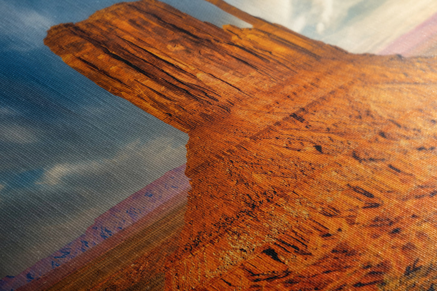 Monument Valley Arizona Desert Picture Nature Photo, Bohemian Style Relaxation Artwork for Meditation, Apartment, Office & House Decor