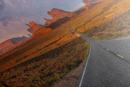Monument Valley Arizona Desert Picture Nature Photo, Forrest Gump View Bohemian Style Relaxation Artwork for Meditation, Apartment, Office & House Decor