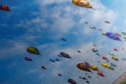 Hot Air Balloon Festival Mass Ascension | Albuquerque New Mexico Balloon Fiesta Wall Art Panorama | Office, Cubicle & House Decor