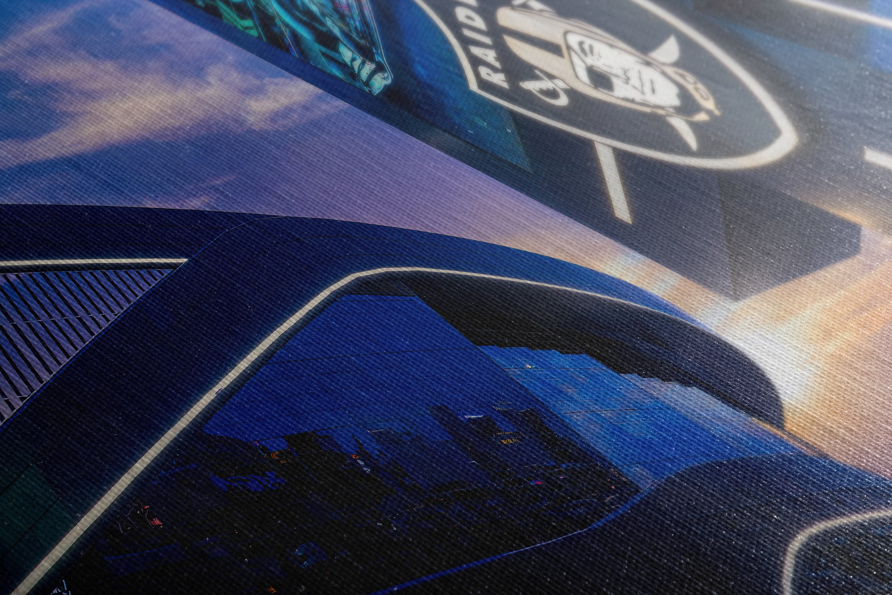 Las Vegas Raiders Football Decor, Allegiant Stadium Photograph Poster, NFL Man Cave, Dorm Room & Office Wall Art