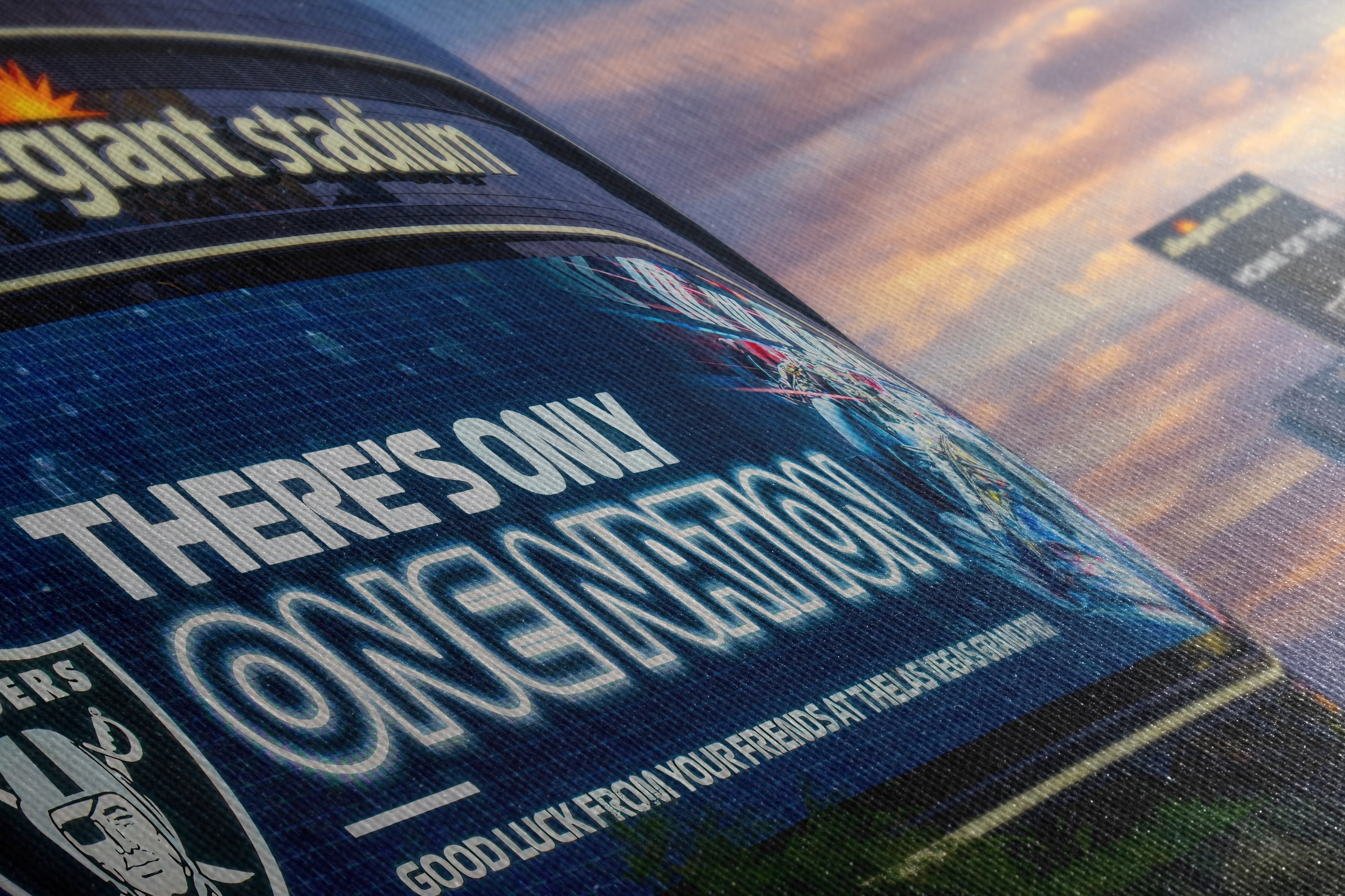 Las Vegas Raiders Football Gift Decor, Allegiant Stadium Photograph Poster, NFL Man Cave, Dorm Room & Office Wall Art