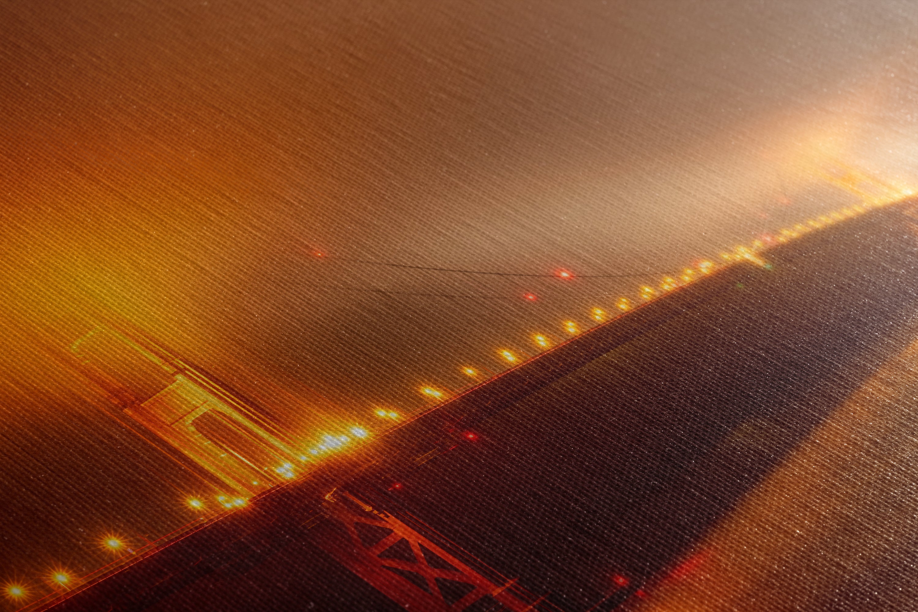 San Francisco Golden Gate Bridge Picture Foggy Night Wall Art | Fine Art Print for House Decor, Office, Dorm, Meditation, Relaxation Artwork