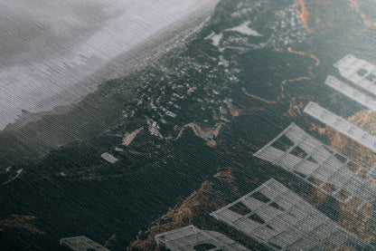 Hollywood Sign Los Angeles Skyline Retro Southern California Cityscape Urban Decor for Home or Office