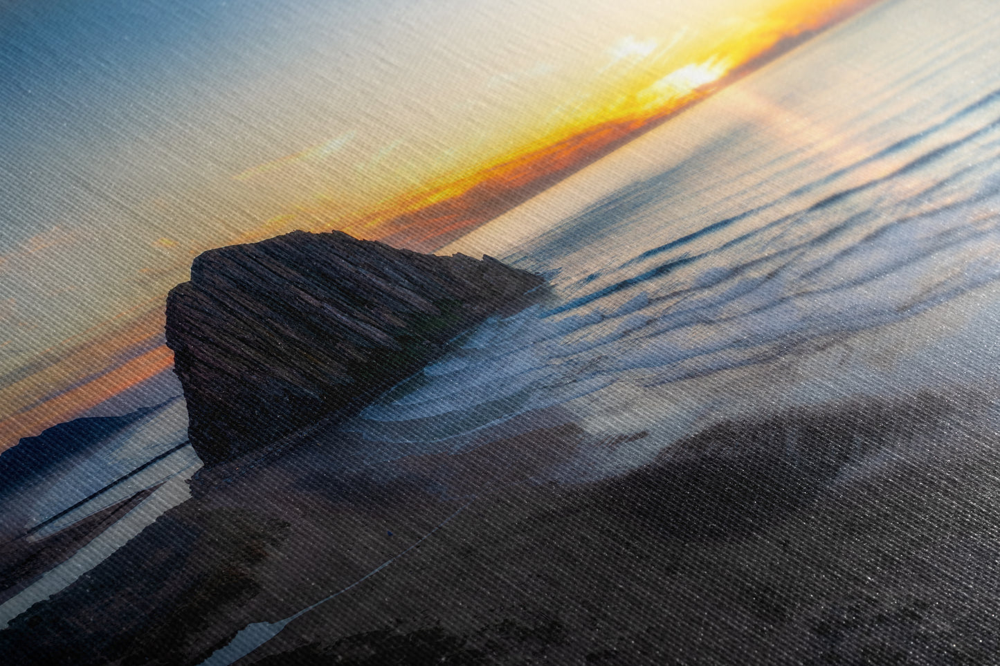 Morro Bay California Coastline Ocean Picture Nature Photo Panorama, Morro Rock Coastal Relaxation Artwork, Dorm Room, Office & House Decor