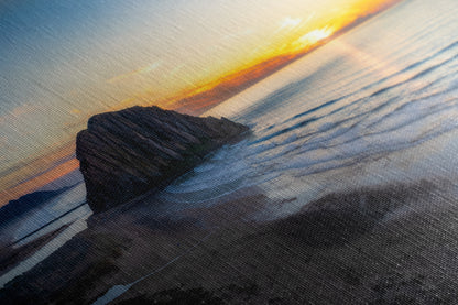 Morro Bay California Coastline Ocean Picture Nature Photo Panorama, Morro Rock Coastal Relaxation Artwork, Dorm Room, Office & House Decor