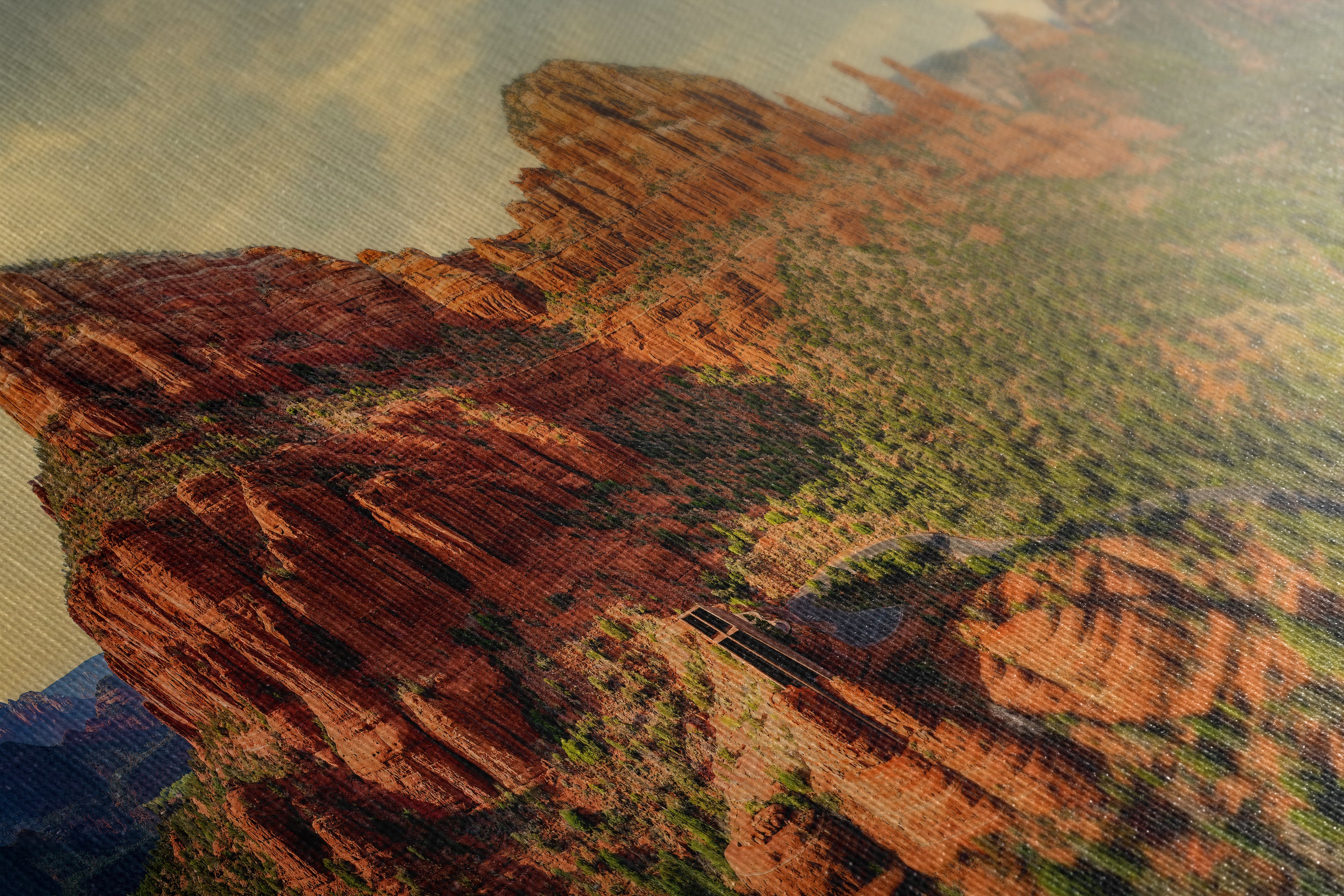 Chapel of the Holy Cross Sedona Arizona Desert Picture, Southwestern Wall Art, Catholic Church Decor, Canvas Print, Office or Home Wall Art