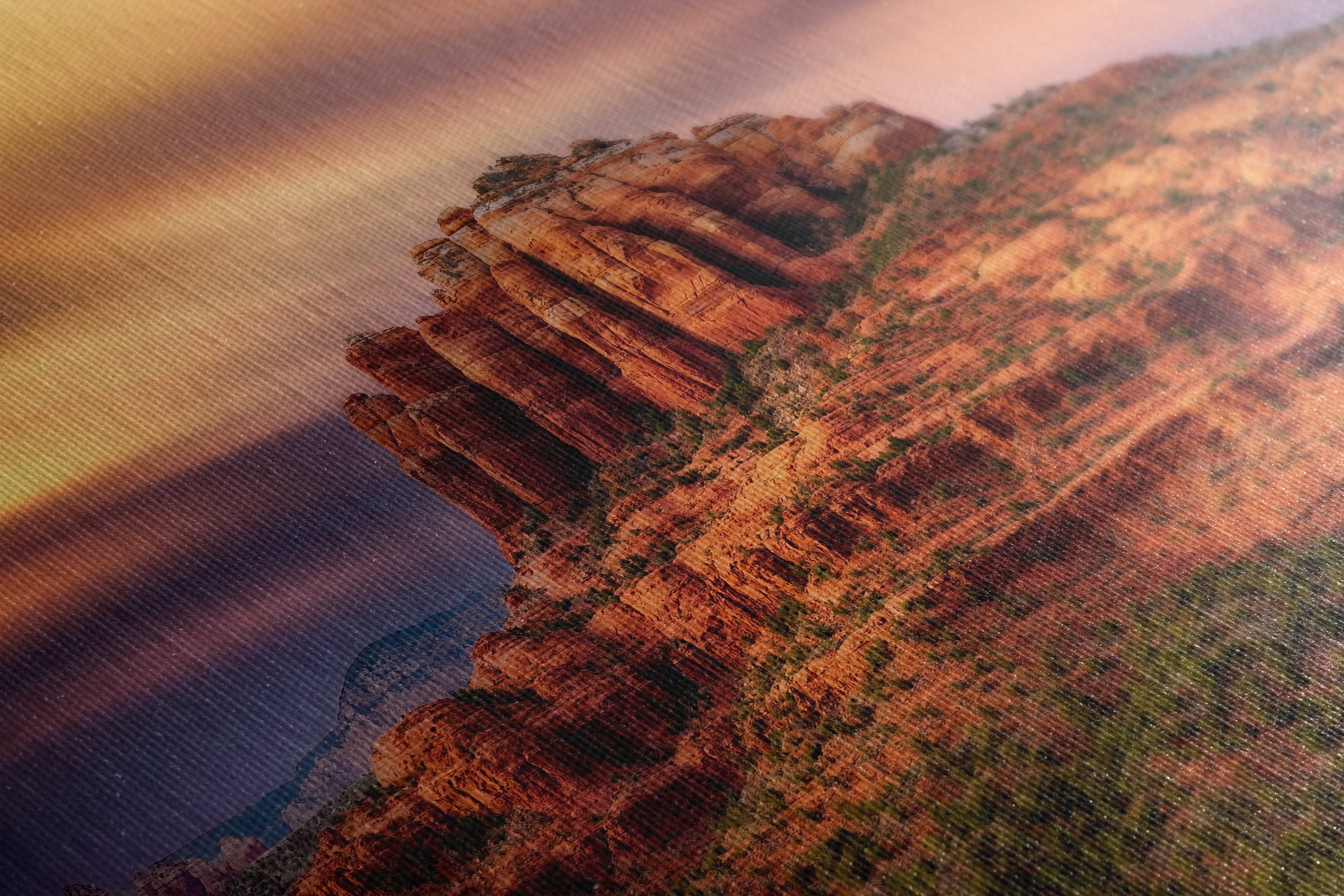 Cathedral Rock Sunset, Sedona Arizona Desert Picture Nature Photo Relaxation Artwork for Meditation, Office, and House Decor