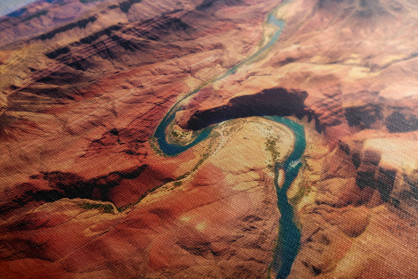 Grand Canyon National Park, Aerial Arizona Desert Picture Nature Photo, Bohemian Style Relaxation Artwork for Meditation, Apartment, Office & House Decor