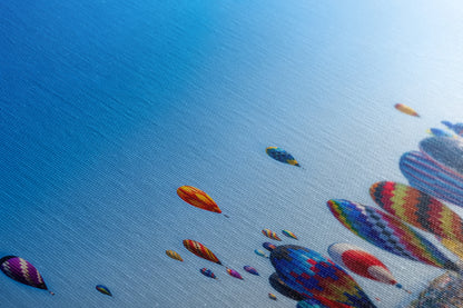 Hot Air Balloon Festival Mass Ascension Panorama Photo, Albuquerque New Mexico Balloon Fiesta Wall Art, Office, Cubicle & House Decor