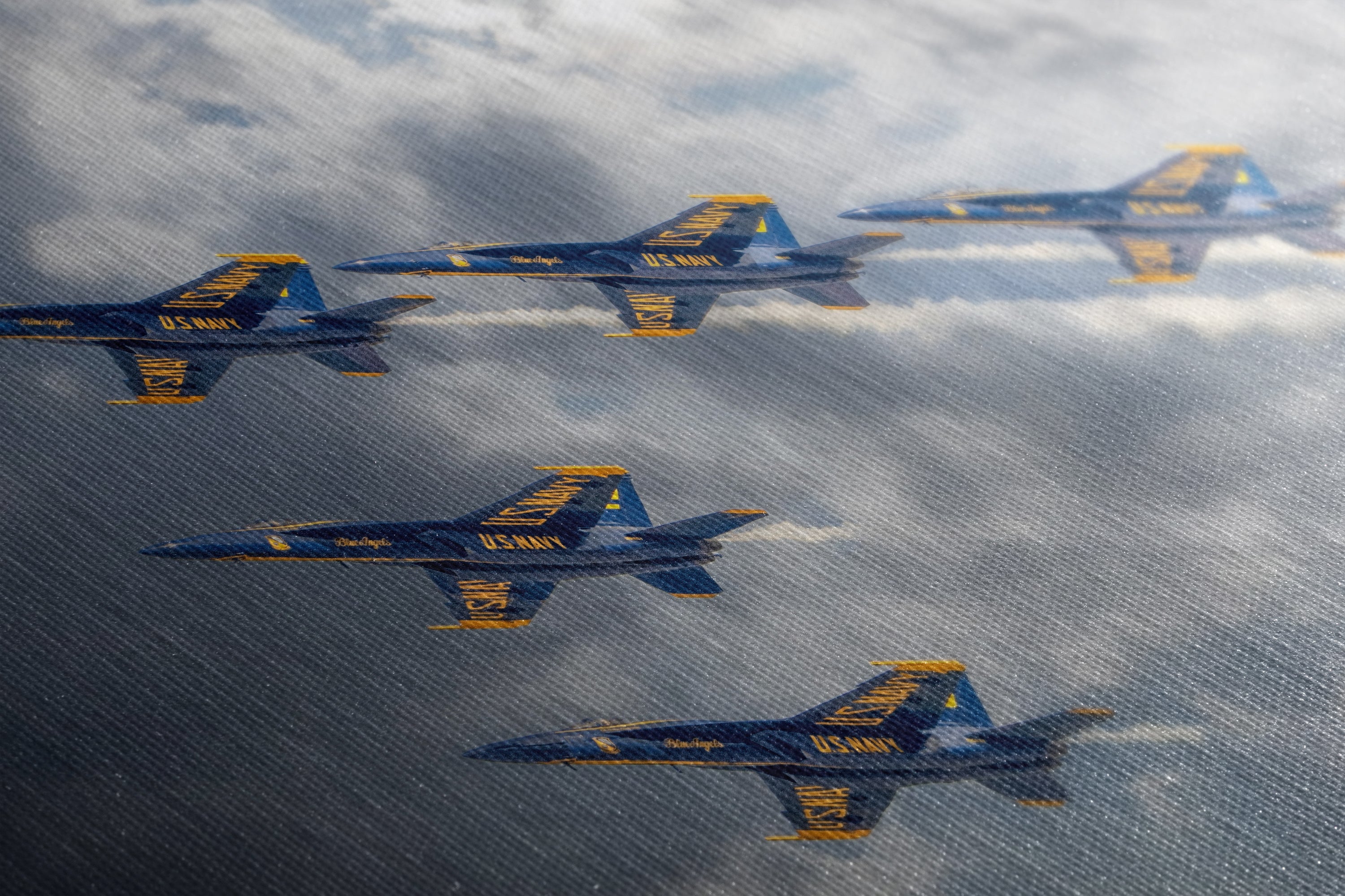 Blue Angels Artwork, FA-18 Super Hornet Military Aircraft Aviation Wall Decor