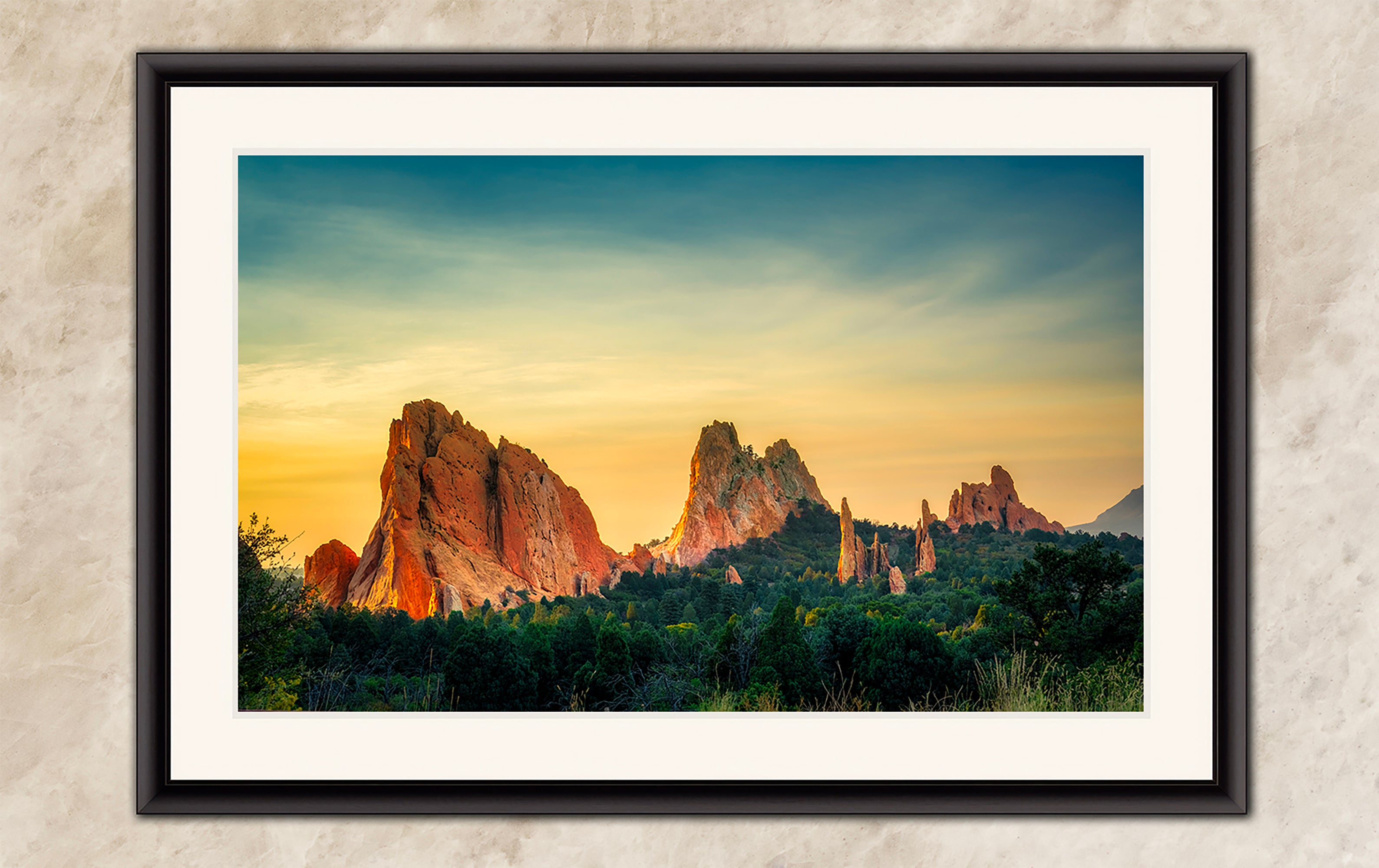 Garden of the Gods Colorado Mountain Picture, Nature Photo of Rocky Mountains for Meditation Relaxation Artwork Bohemian House Decor
