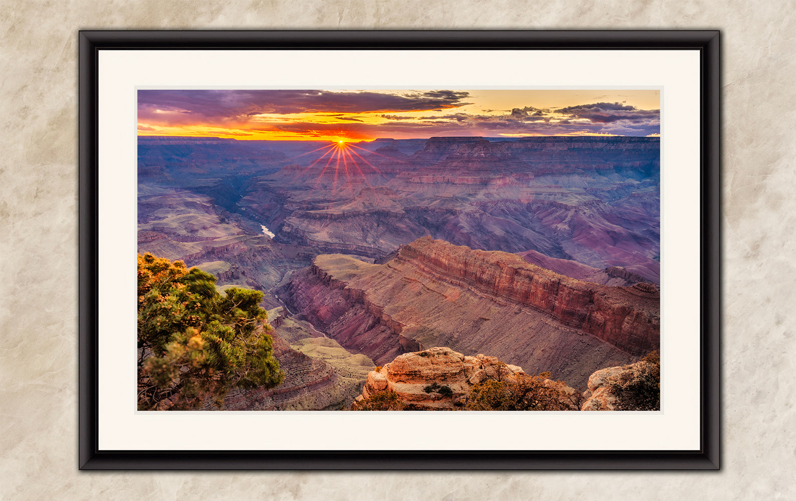 Grand Canyon National Park, Arizona Desert Picture Nature Photo, Bohemian Style Relaxation Artwork for Meditation, Office & House Decor