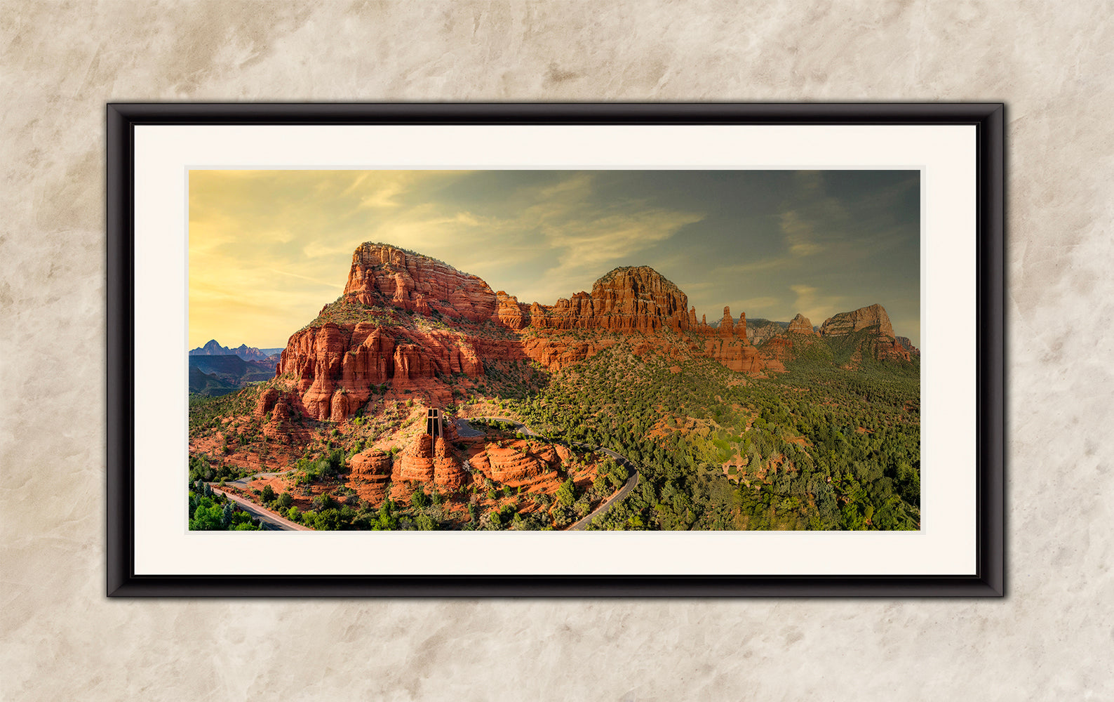 Chapel of the Holy Cross Sedona Arizona Desert Picture, Southwestern Nature Photo, Church and Canyon Photography