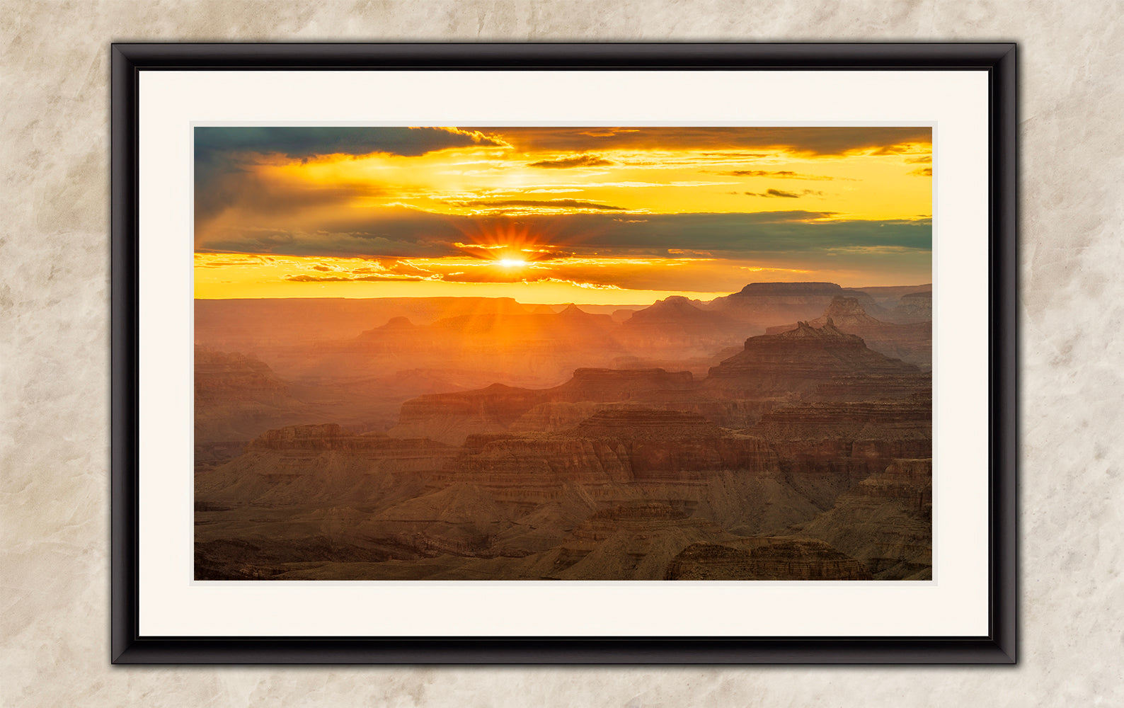 Grand Canyon National Park Sunset, Arizona Desert Picture Nature Photo, Bohemian Style Relaxation Artwork for Meditation, Apartment, Office & House Decor