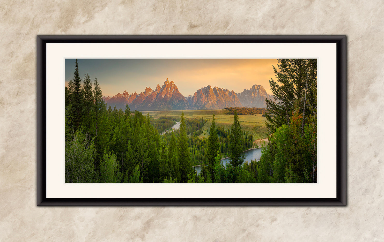 Grand Teton National Park Wyoming Mountain Picture Panorama Nature Photo, Rustic Wall Art, Jackson Hole Scenery, Bohemian Decor