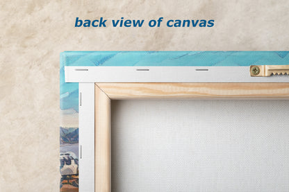 Airstream Travel Trailer with Mountainscape Camping Decoration