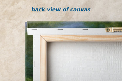 Impressionist Art Forest Picture Abstract Nature Photo, Relaxation Artwork, Forest Bathing Wall Decor, Meditation, Bohemian Style Canvas Print