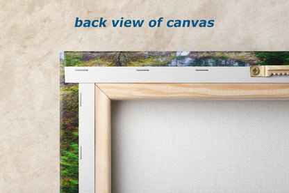 Multnomah Waterfall Picture Nature Photo Wall Art, Pacific Northwest Oregon Relaxation Artwork