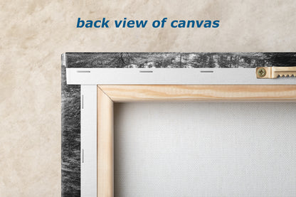 Multnomah Waterfall Picture Nature Photo, Black and White, Pacific Northwest Oregon Picture Relaxation Artwork, Columbia River Gorge for Meditation, House