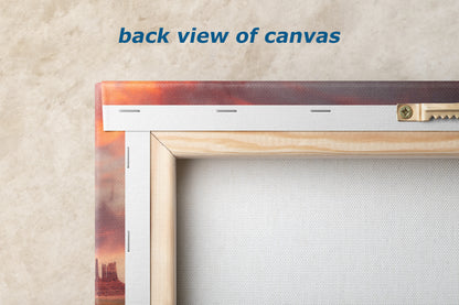 Monument Valley Arizona Desert Picture Nature Photo Panorama, Bohemian Style Relaxation Artwork for Meditation, Apartment, Office & House Decor