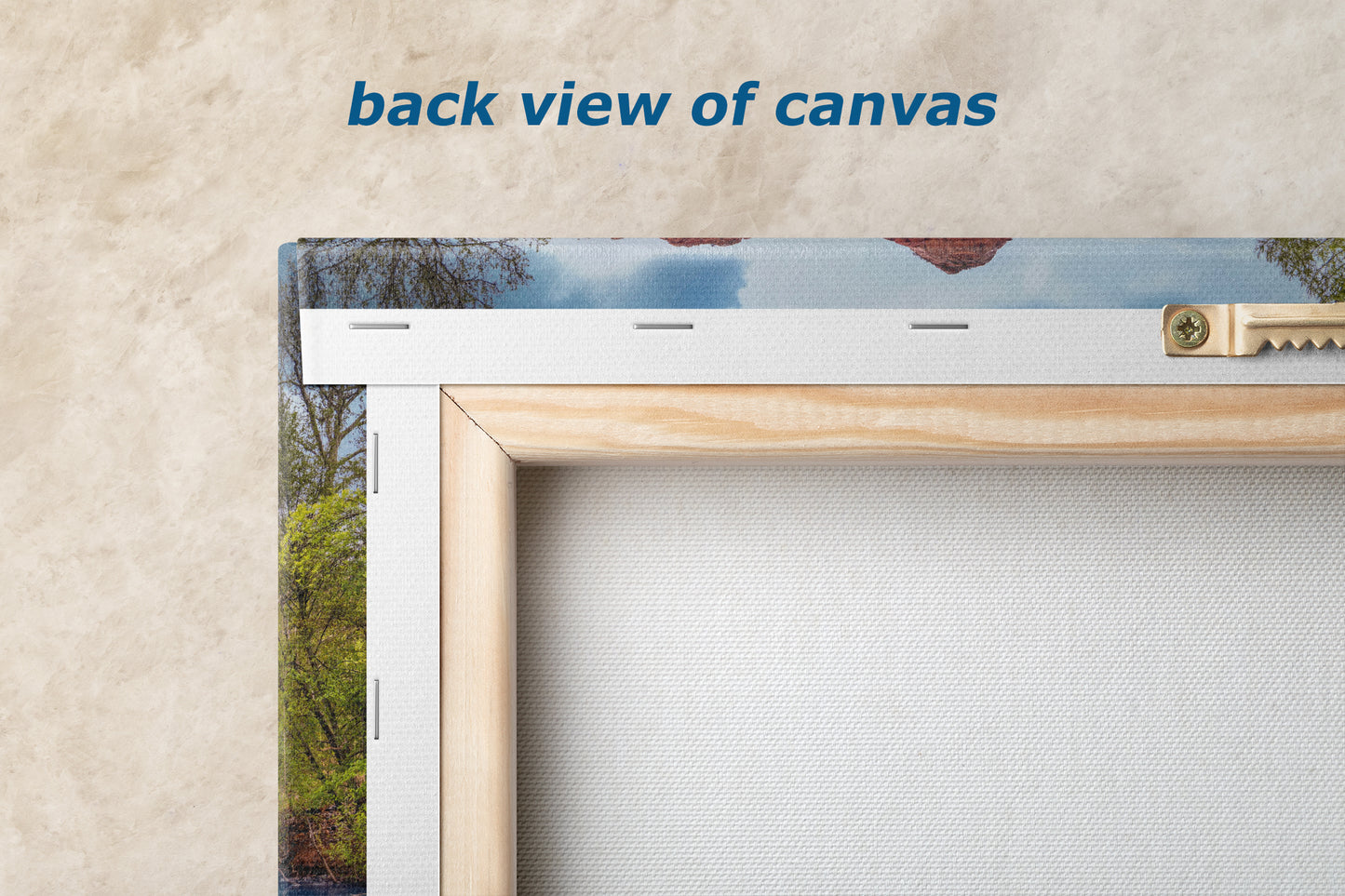 Cathedral Rock with Oak Creek, Sedona Arizona Desert Picture Nature Photo Relaxation Artwork for Meditation, Office, and House Decor