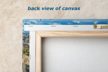 Denver Broncos Football, Mile High Stadium Denver Colorado Skyline Print Sports Decor, Man Cave Art