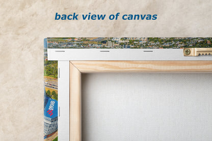 Denver Broncos Football Stadium, Mile High Stadium Denver Colorado Skyline Print, Sports Decor, Man Cave Art