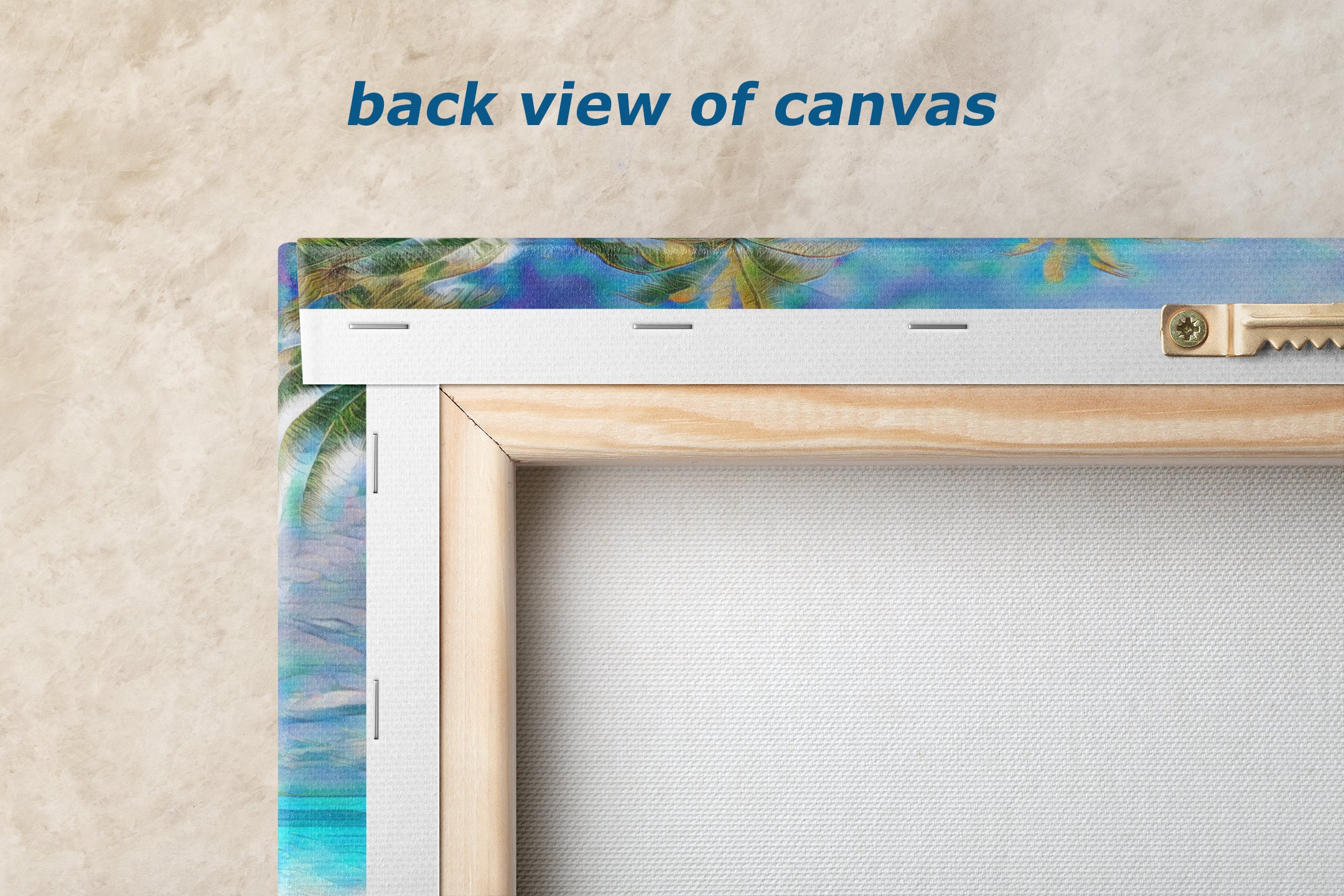 Airstream Travel Trailer Art at a Tropical Ocean Paradise Campsite