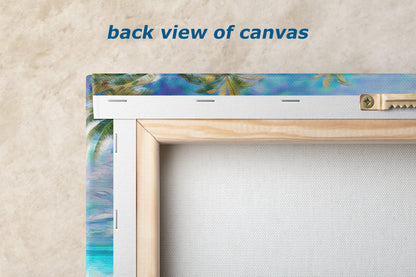 Airstream Travel Trailer Art at a Tropical Ocean Paradise Campsite