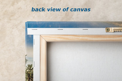 Arizona Desert Picture Wall Art Saguaro Cactus Artwork Nature Photo, Southwestern Wall Art of Superstition Mountains at Lost Dutchman State Park