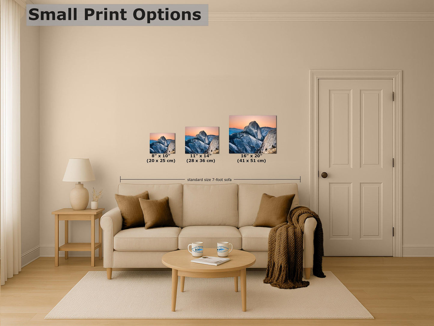 Glacier Point Yosemite National Park Mountain Picture, Half Dome Nature Photo Canvas Relaxation Artwork