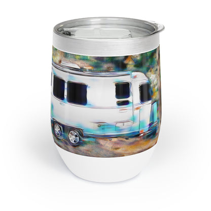 Airstream 12oz Wine Tumbler Gift - Stainless Steel with Press On Slide Closing Lid