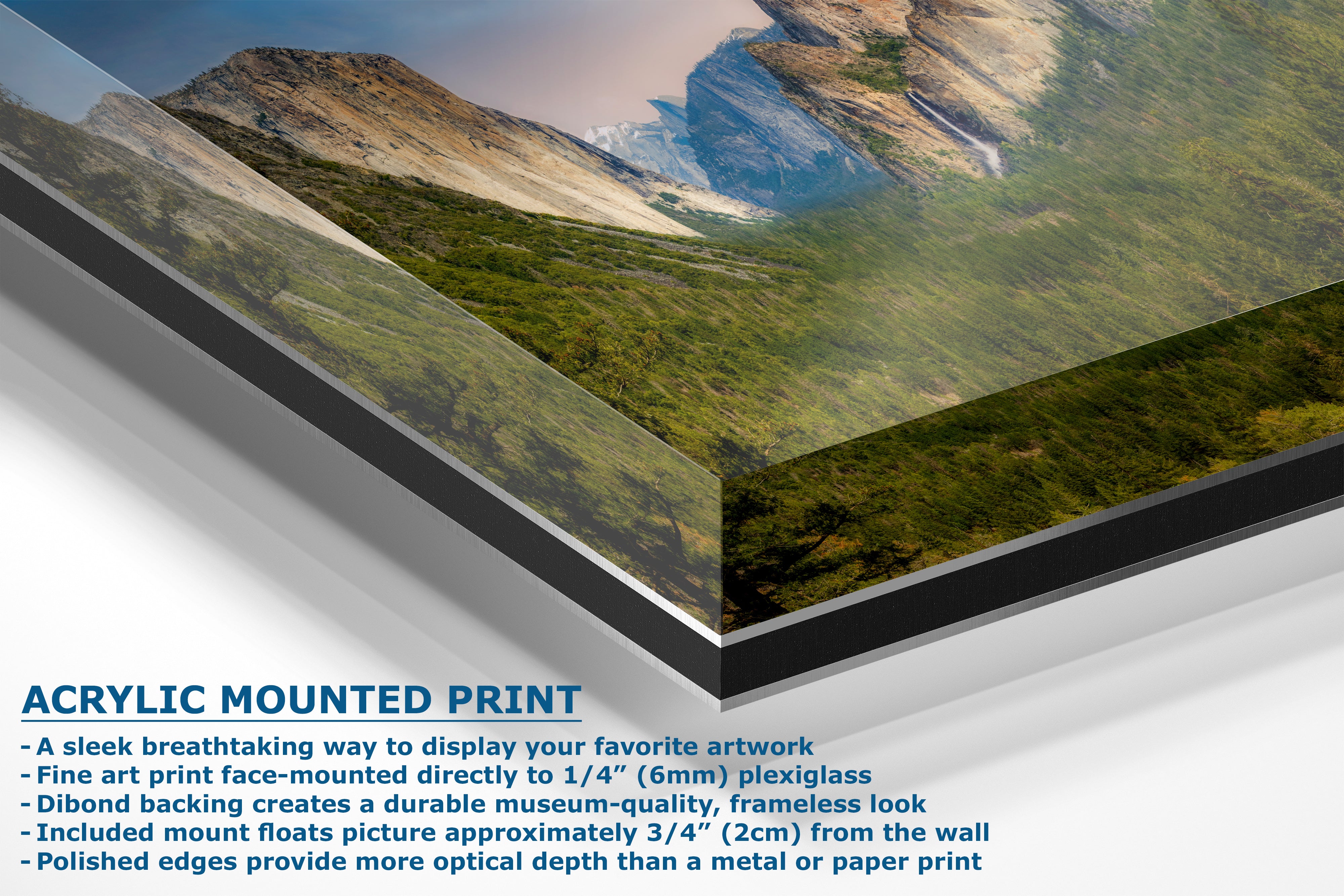 Yosemite National Park Mountain Picture Nature Photo Bohemian Relaxation Artwork for Meditation