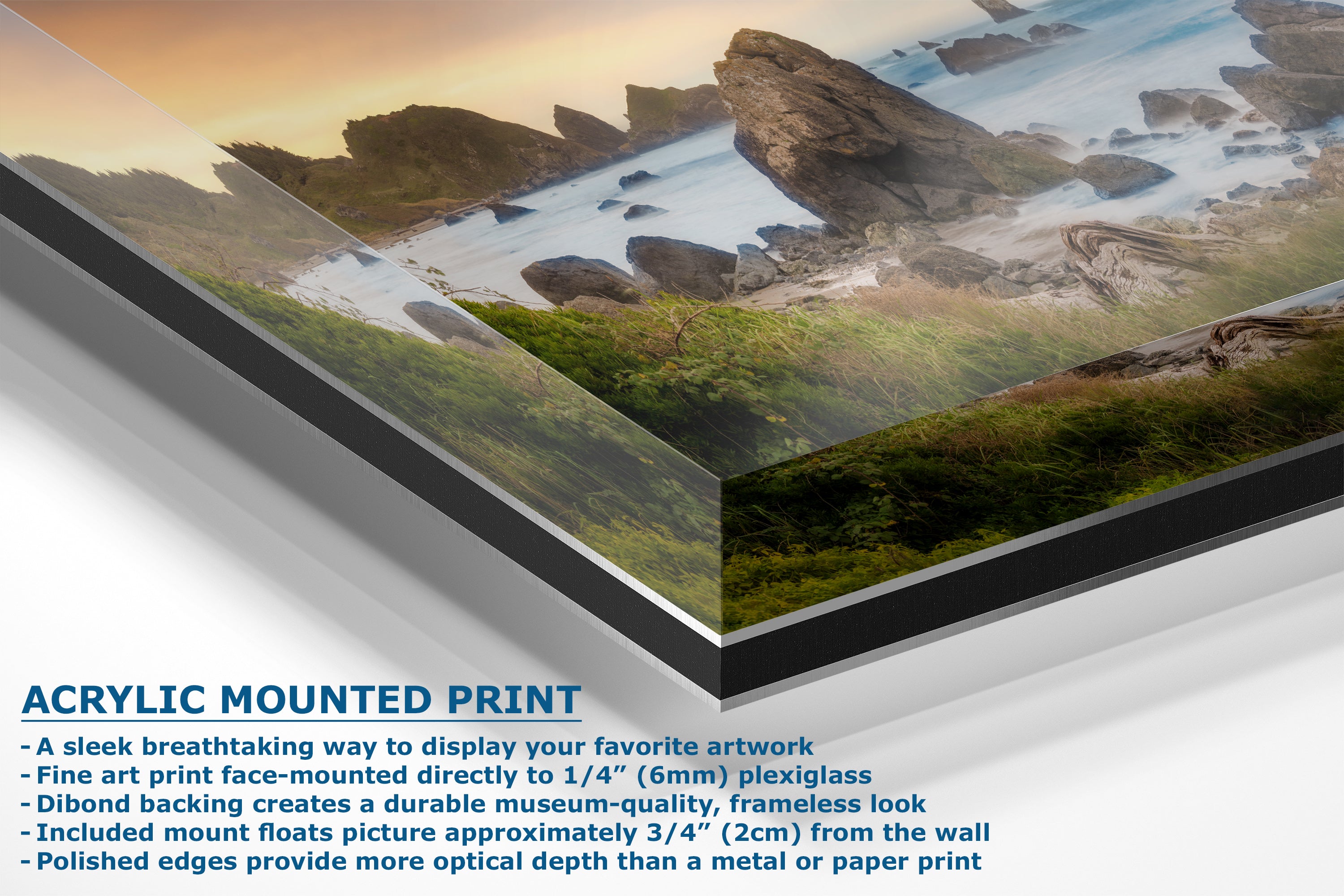 Lone Ranch Beach Oregon Coast Ocean Picture, Pacific Northwest Nature Photo Relaxation Artwork for Meditation, Apartment, Office & House Decor