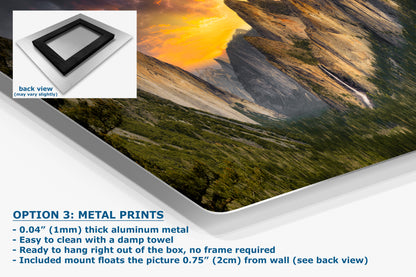 Tunnel View Yosemite National Park Mountain Picture Nature Photo Relaxation Artwork for Mediation, Office, & House Decor