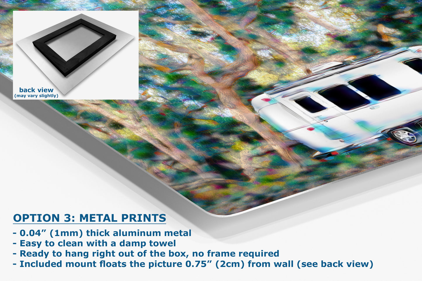 Airstream with Coast Live Oak Camping Decor