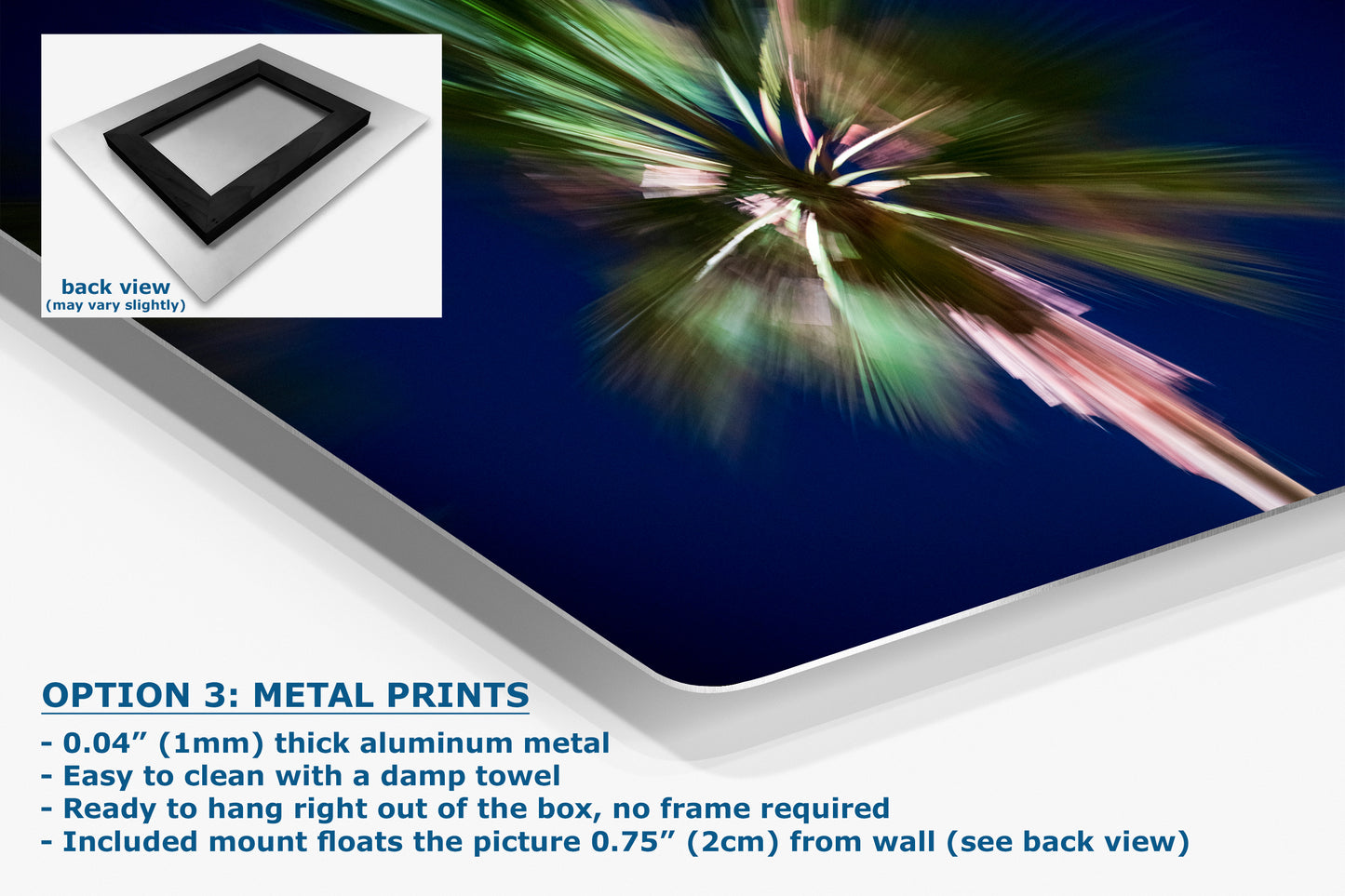 Palm Tree Forest Picture Impressionist Art Nature Photo Relaxation Artwork | Bohemian Style for Meditation, Office, & House Decor