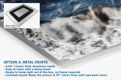 Beach Waves Ocean Picture Impressionist Art Nature Photo