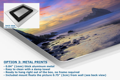 Pfeiffer Beach Sunset, Big Sur California Coastline Ocean Picture Nature Photo, Relaxation Artwork, Meditation, Office House Decor