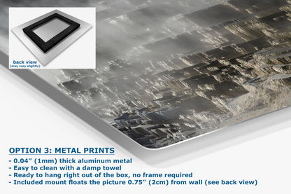 Mammoth Hot Springs Yellowstone National Park Nature Photo | Wyoming Mountain Picture Relaxation Artwork for Meditation or House Decor