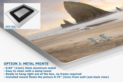 Cannon Beach Oregon Coast Ocean Picture Nature Photo, Haystack Rocks, Coastal Beach House Decor for Ocean Lovers