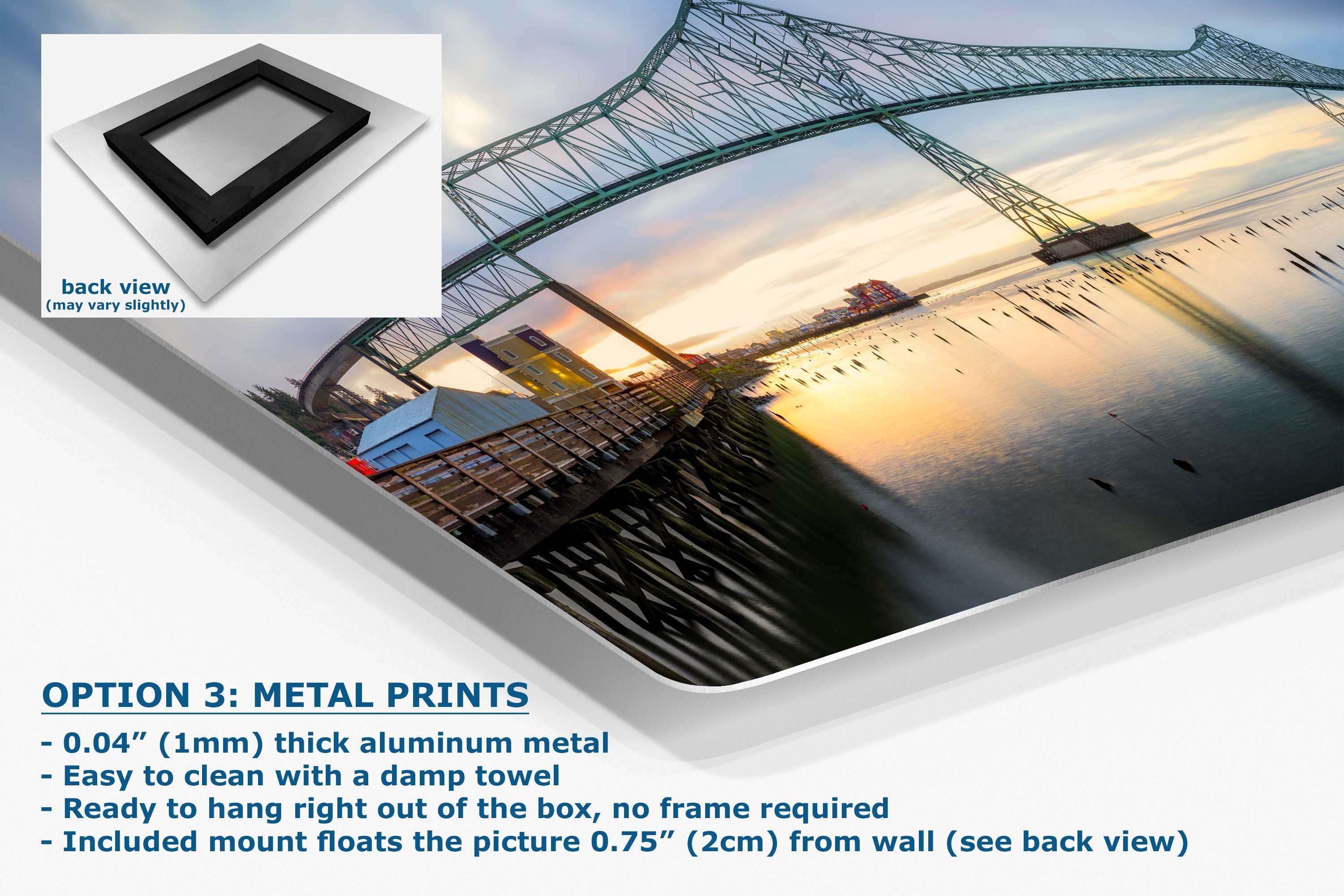 Astoria-Megler Bridge Picture Sunset, Oregon Coast Ocean Picture, Pacific Northwest