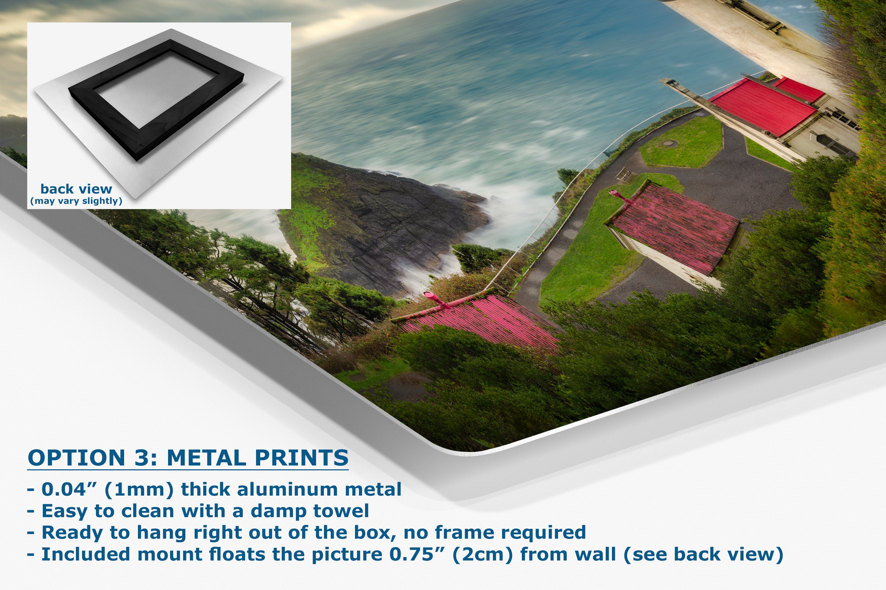 Haceta Head Lighthouse Picture, Oregon Coast Ocean Picture, Pacific Northwest Beach Photo Framed Coastal Decor for Ocean Lovers