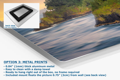 Haceta Head Lighthouse Picture, Oregon Coastline Ocean Picture, Pacific Northwest Beach Photo Framed Coastal Decor for Ocean Lovers