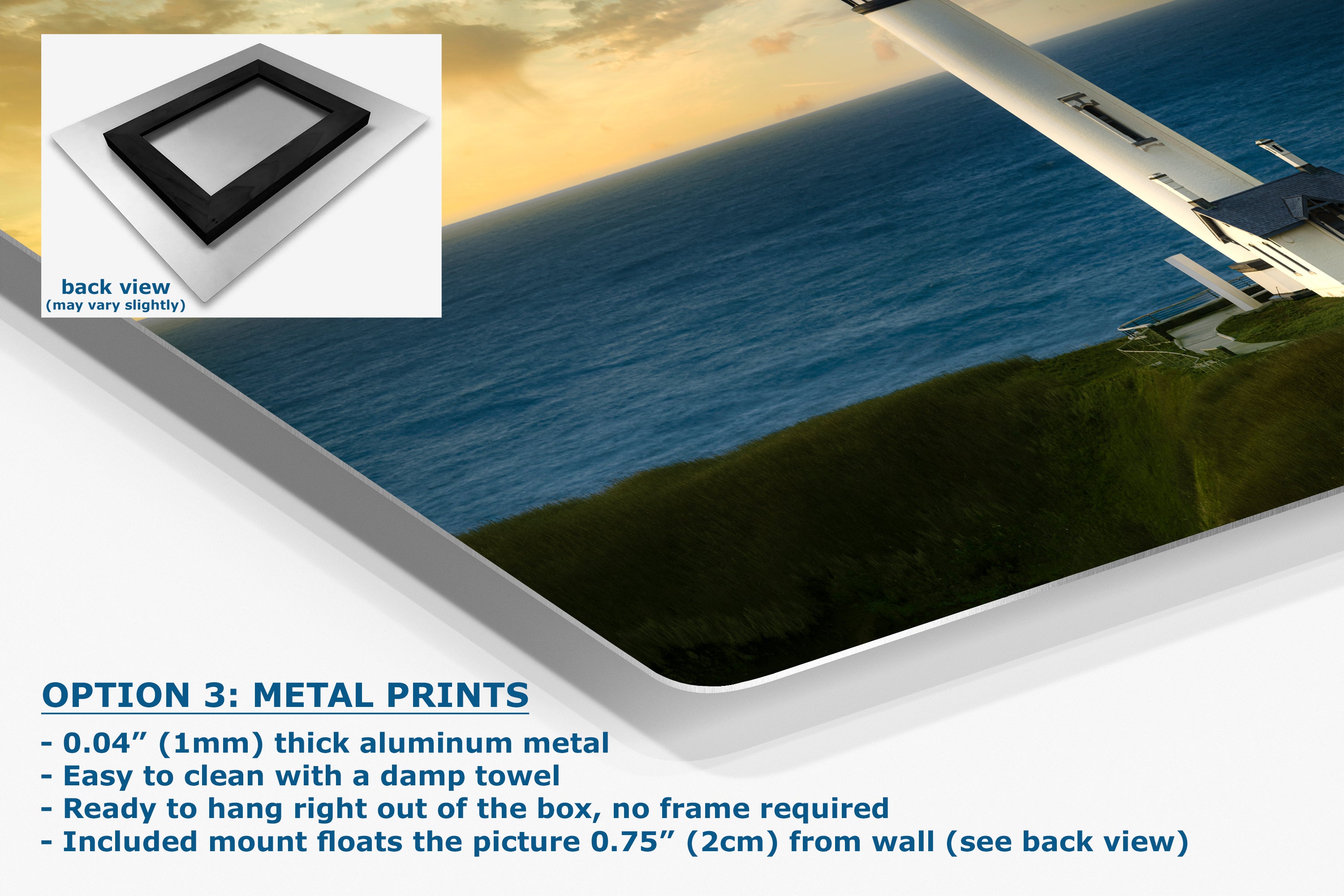 Yaquina Head Lighthouse Picture, Oregon Coast Ocean Picture, Pacific Northwest Beach Photo Wall Art for Office and Relaxation